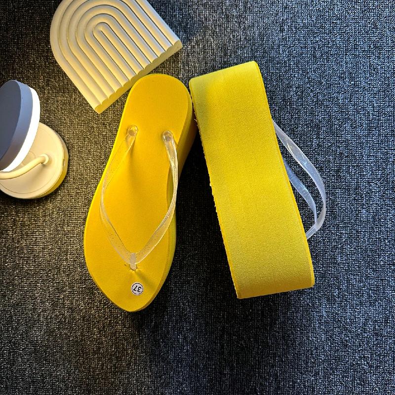 SANDAL FLAT KUNING HEEL 7CM Sendal Wanita 0