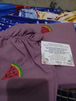Product Review of Mukena terusan MESJID semangka al aqsha palestina anak SD Remaja | Al Arsyad Bordir Cantik Muslim from s**🌈 0