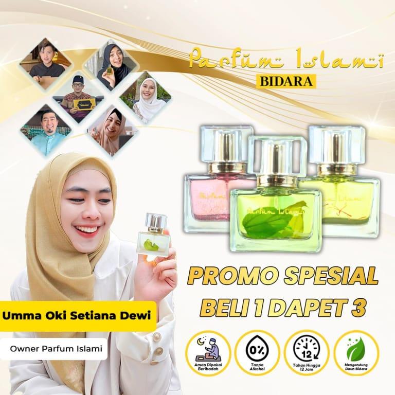 PARFUM ISLAMI BIDARA by Oki Setiana Dewi Perfume Wanita yang memiliki Harum, Mewah, Tahan Lama, Terwangi dan Favorit yang langsung diracik oleh Ahlinya 0