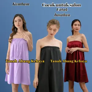 kemben spa facial lulur ratus salon kain basahan (PENDEK Satin Lokal) / Kemben Salon Spa Polos Pendek Bahan SATIN /Kemben Facial