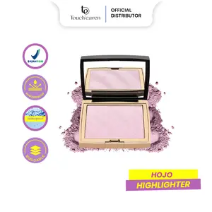 Cool Tone HOJO Highlighter 01 Dream Light - Pink | No.1 Brand Highlighter | Pink/Rosy Highlighter, Natural Look, Glitter Halus & Gampang Di-Blend Cocok Untuk Semua Jenis Kulit