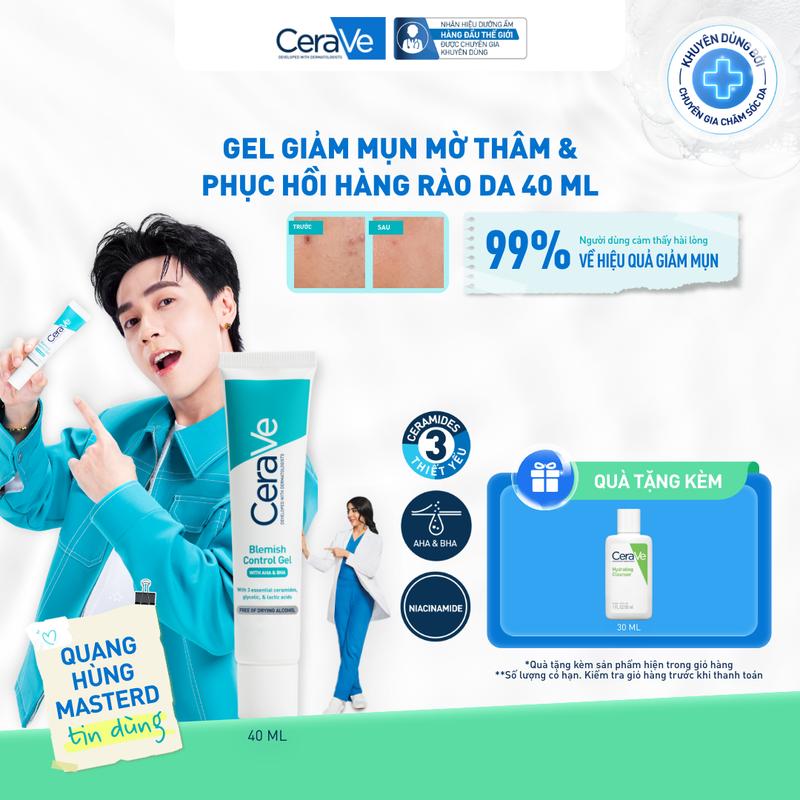 Gel giảm mụn CeraVe Blemish Control giảm thâm mụn và cải thiện lỗ chân lông với…