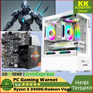 Pc Gaming Warnet Ryzen 5 3400G | Ram 16GB DDR4 | Radeon vega | Ssd 128GB [Pc only/Fulset]