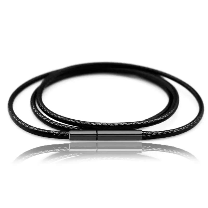Necklace Rope Pendant Lanyard Black Buckle Clavicle Sweater Chain Rope Knitting DIY Pendant Jewelry Rope Chain Short Necklace