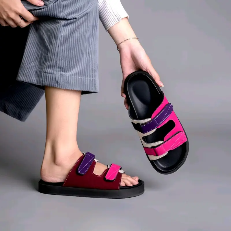 Sendal Selop Cewek Lotso Bahan Karet Pylon Kekinian Ringan Empuk dan Awet - Shoes Sandal Wanita Jelly 3