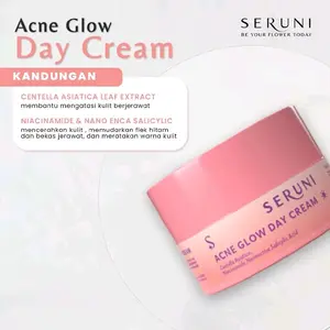SERUNI - Acne Glow Day Cream - Dapat Mencerahkan kulit Berjerawat & dapat menghilangkan jerawat
