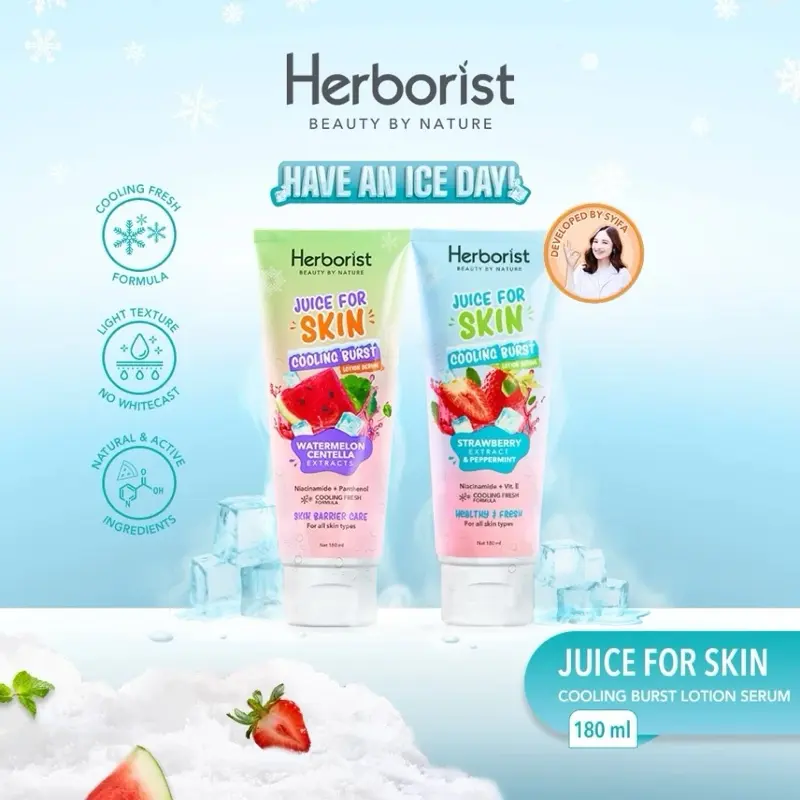 Herborist Juice For Skin Cooling Burst Lotion Serum 180ml 0