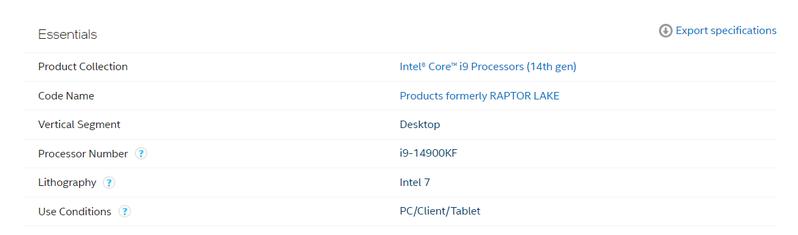 Product Introduction of Intel CORE i9-14900KF / i9-14900K 14th Gen 7