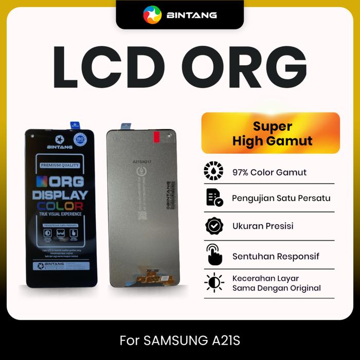 Gambar BINTANG ORIGINAL LCD Fullset Touchscreen ORG For SAMSUNG A21S dari Bintang Official Store Kota Tangerang Tokopedia