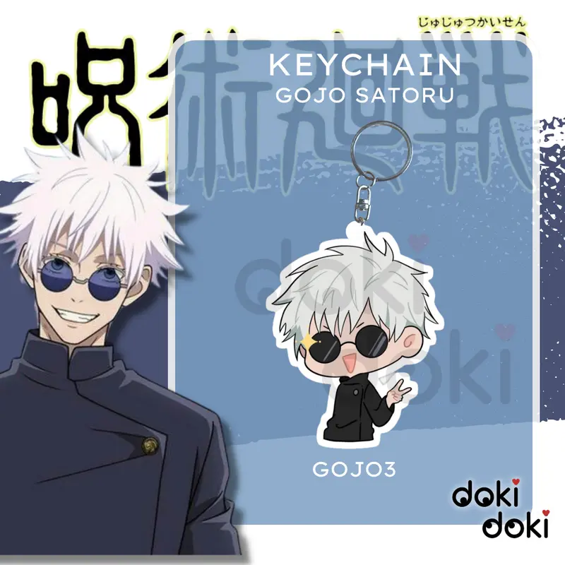 GANTUNGAN KUNCI ANIME KEYCHAIN GOJO SATORU JUJUTSU KAISEN 3
