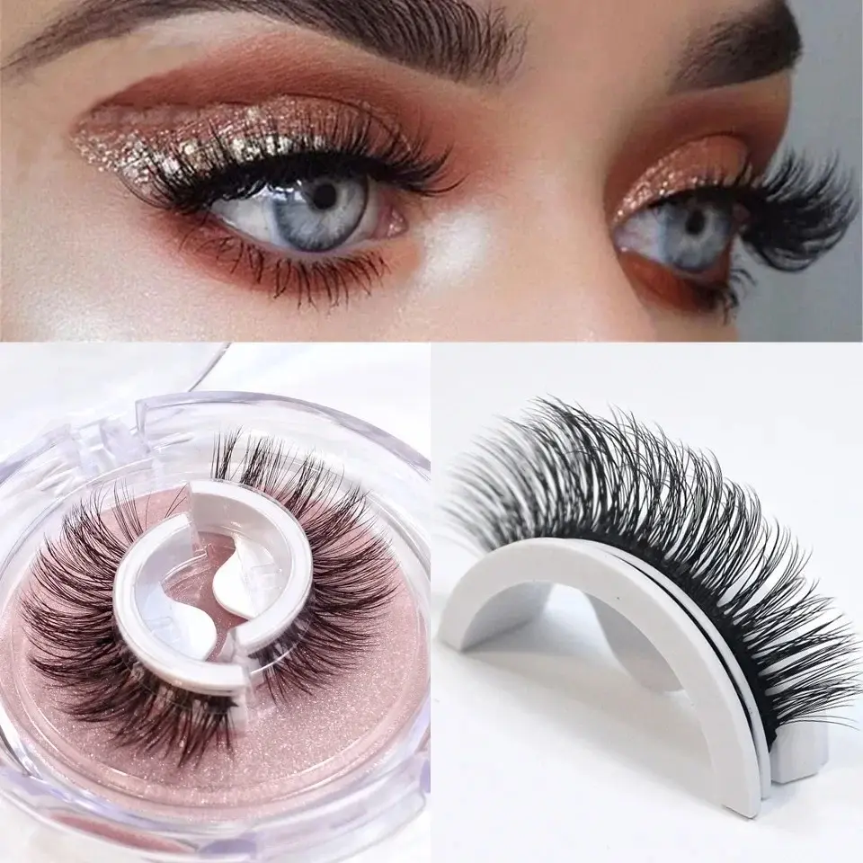 Reusable Self-Adhesive False Eyelashes Full Strip Eyelash Glue-Free 3 Seconds To Wear Lashes Extension Beauty Supplies