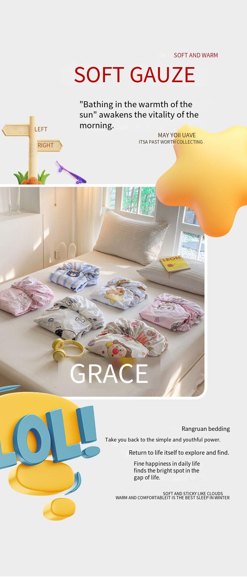 Product Introduction of New Kuromi 3in1 Fitted Bedsheet Single Super Single Queen King Size 【Bed sheet+pillowcase 3in1】Skin Friendly Cotton Mattress Dust Cover bedsheet  queen  size multicoloured  bed  sheets  hotel 41