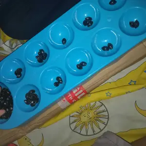 Mainan Anak Congklak Plastik Dakon Ukuran Besar 62 Cm Dilengkapi Papan & 120 Pcs Biji Warna Random Cocok Untuk Kenangan Masa Kecil