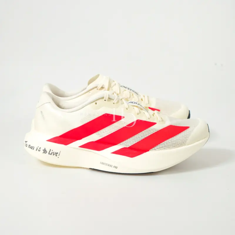 Adidas Adizero Evo SL Men Running Shoes Off White Scarlet Re