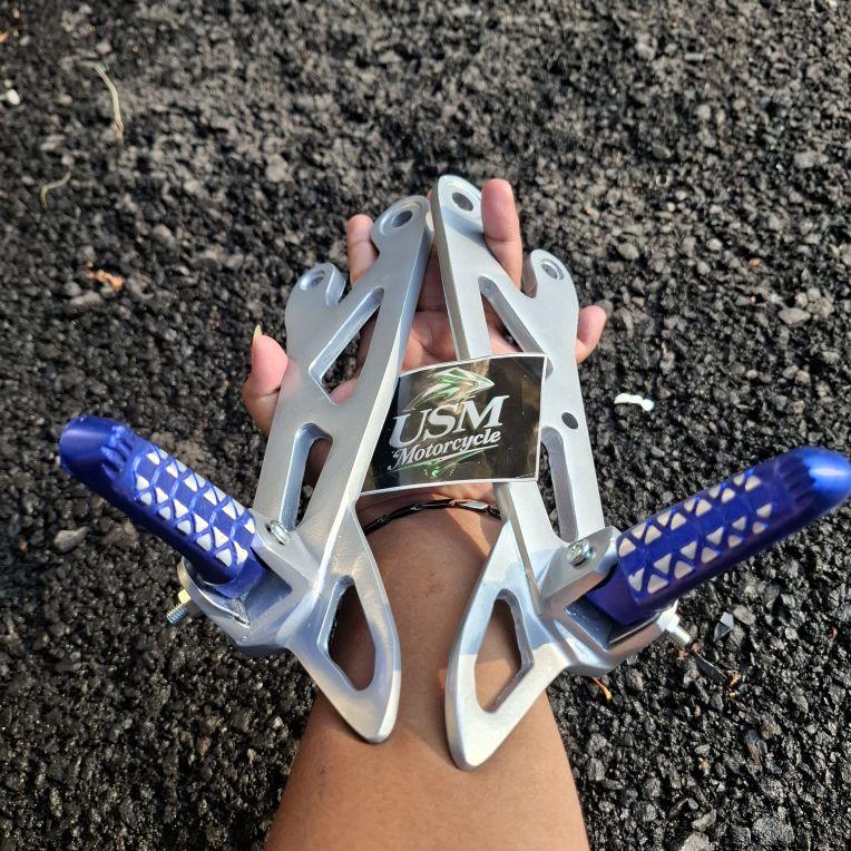 FOOTSTEP BELAKANG NON JOMBLO FIZR FIZ R + STEP THAILAND DUDUKAN MODEL BPRO RX SILVER BIRU