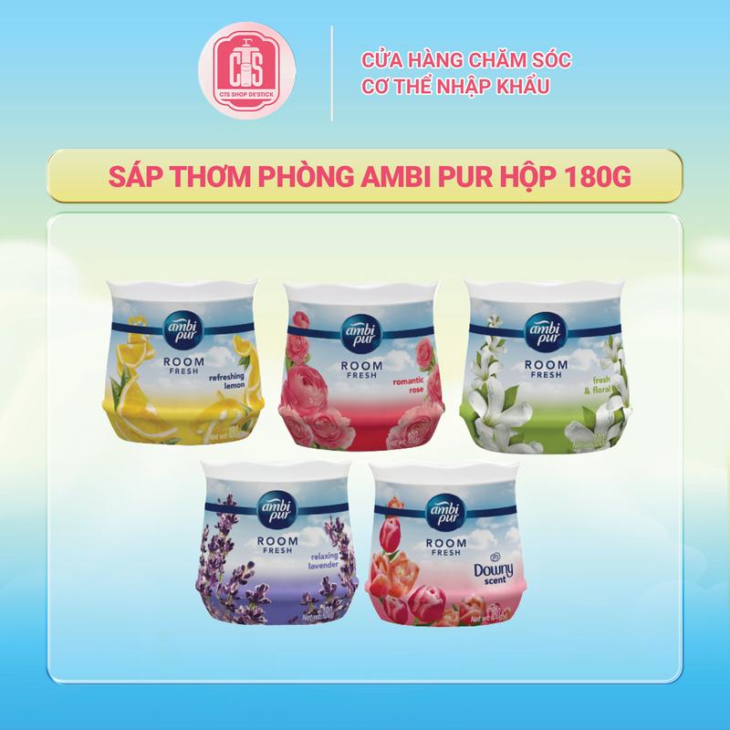 Ambi Pur Sáp Thơm Phòng Hộp 180g Dầu Thơm Phòng Hương Lavender & Downy Tạo Không Gian Thoải Mái Thư Giãn