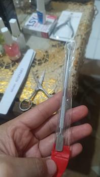 Product Review of Alat Pendorong Kulit Kutikula Nail Pembersih Kuku Kutikula Pusher Manicure Cuticle Pusher Stainless Steel from A**I 1