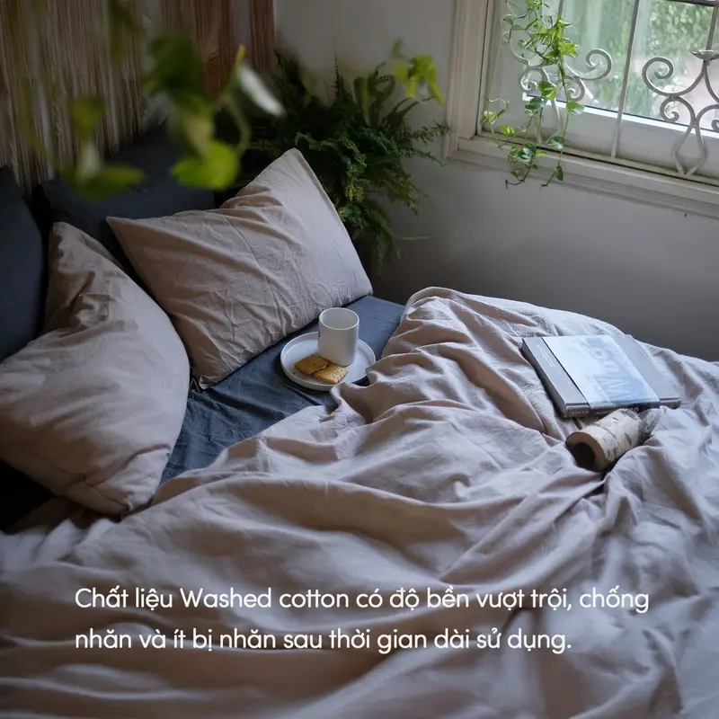 Vỏ Gối Ôm RUNA CORNER Chất Liệu Washed Cotton Nhiều Màu, Mềm Mại Thoáng Mát 7