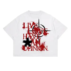 Distro Pendek Ealo Crop Boxy Oversize Tshirt | Kaos Boxy Fit | White | Live Lotzvldmkhsm Comboymcneibji