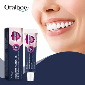 Oralhoe Perekat Gigi Palsu 40g Premium Adhesive Cream Long-Lasting Denture Fixing Adhesive Improve Comfort Denture Care Products