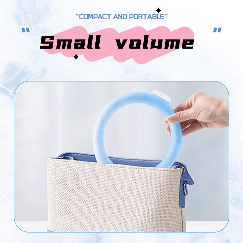 Product Introduction of Summer Outdoor Work Heatstroke Prevention And Cooling Artifact Ice Cooling Neck Ring Ice Pad Ice Pillow Heatstroke Relief Ring Neck Hanging Sports Ring(C56) 15