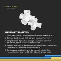 Gambar TY Cross Tee T Four 4 Way Pipa Pipe U – PVC by 3 Pawns - GREY, 20 dari Rumah Mayin Kota Administrasi Jakarta Barat 2 Tokopedia