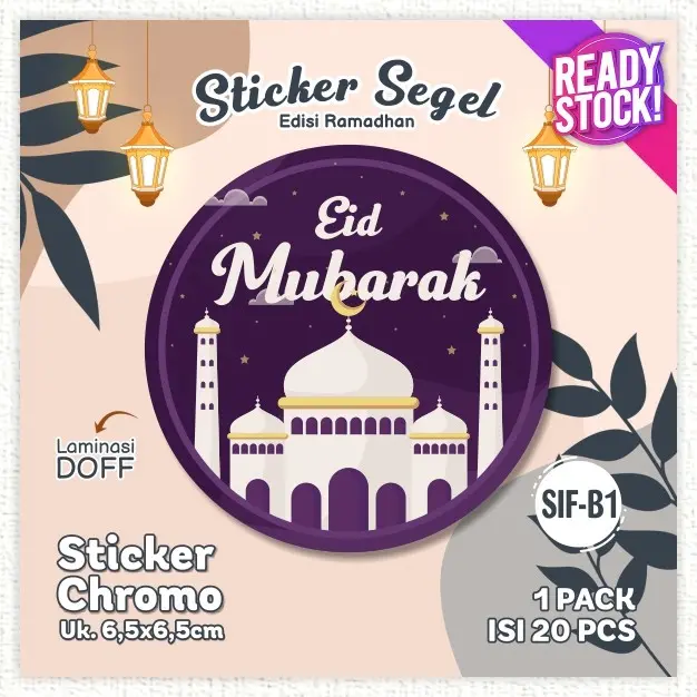 [20pcs] Sticker Bulat Label Cookies Stiker Segel Toples Lable Dus Packaging Kue Kering Ramadhan Idul Fitri Lebaran 7