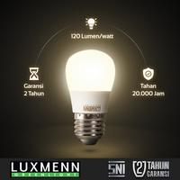 Gambar Luxmenn LED Lampu Bohlam, Seri B50H, 3 Watt Kuning (3000K) Putih (6000K) - Warm White (3000K) dari Luxmenn Lighting LED Kota Administrasi Jakarta Utara 3 Tokopedia