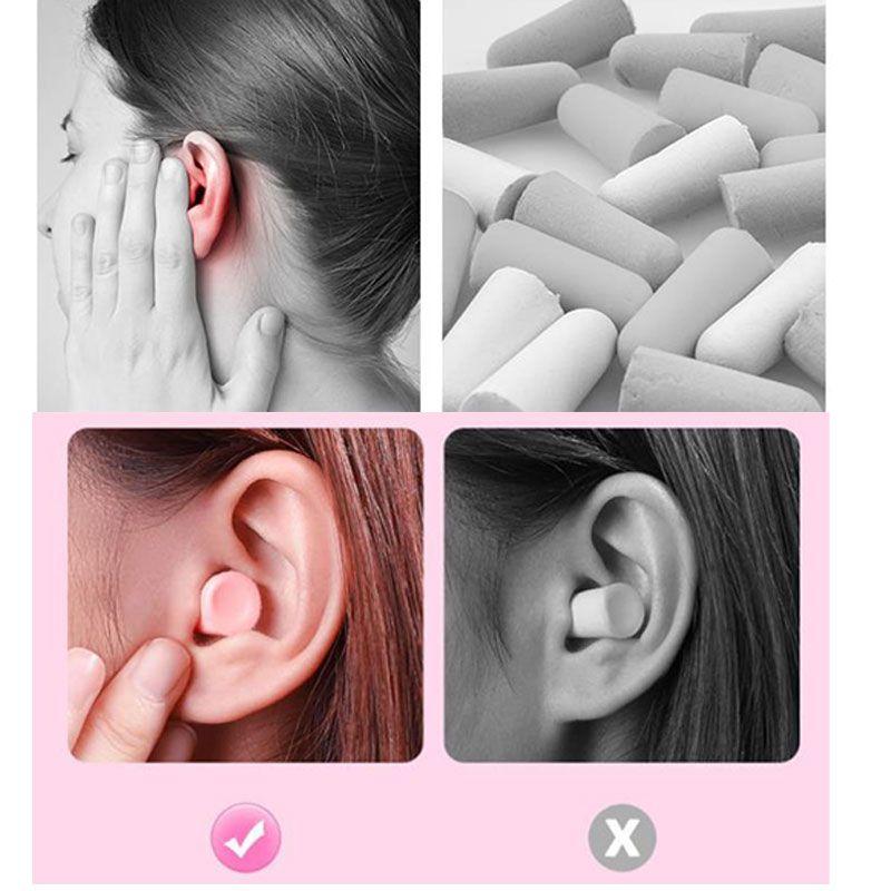 Nút Tai Xốp Loại Đạn, Chống Ồn, Giảm Tiếng Ồn, Để Ngủ, Nhiều Màu 1