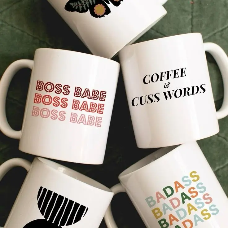 CETAK MUG CUSTOM TANPA MINIMAL ORDER LANGSUNG JADI / FOTO / TULISAN / NAMA DESAIN SUKA SUKA 3