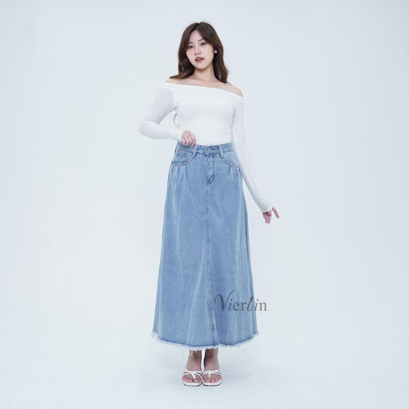 VIERLIN - Jeans 1955 - ROK JEANS HIGH WAIST 4