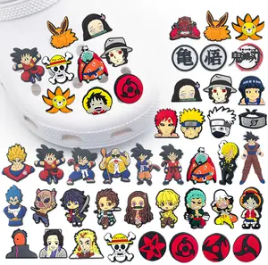 Serbaguna 1PCS PVC DIY Kartun anime imut-imut Pola Aksesoris Sepatu Sandal pin Sepatu Tempelan