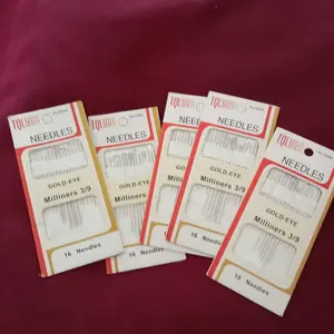 JARUM JAHIT TANGAN REGAL GOLD EYE MILINERS REGAL 1/5 ISI 12 NEEDLES