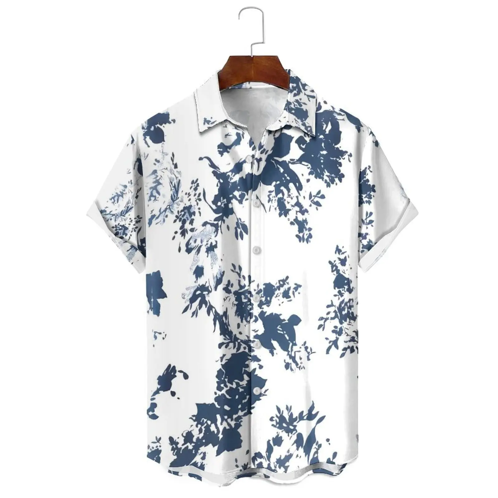Men's Shirts Tie Dye Printed Casual Short Sleeve Shirts Casual Resort Shirts Suitable for Daily Wear in Summer