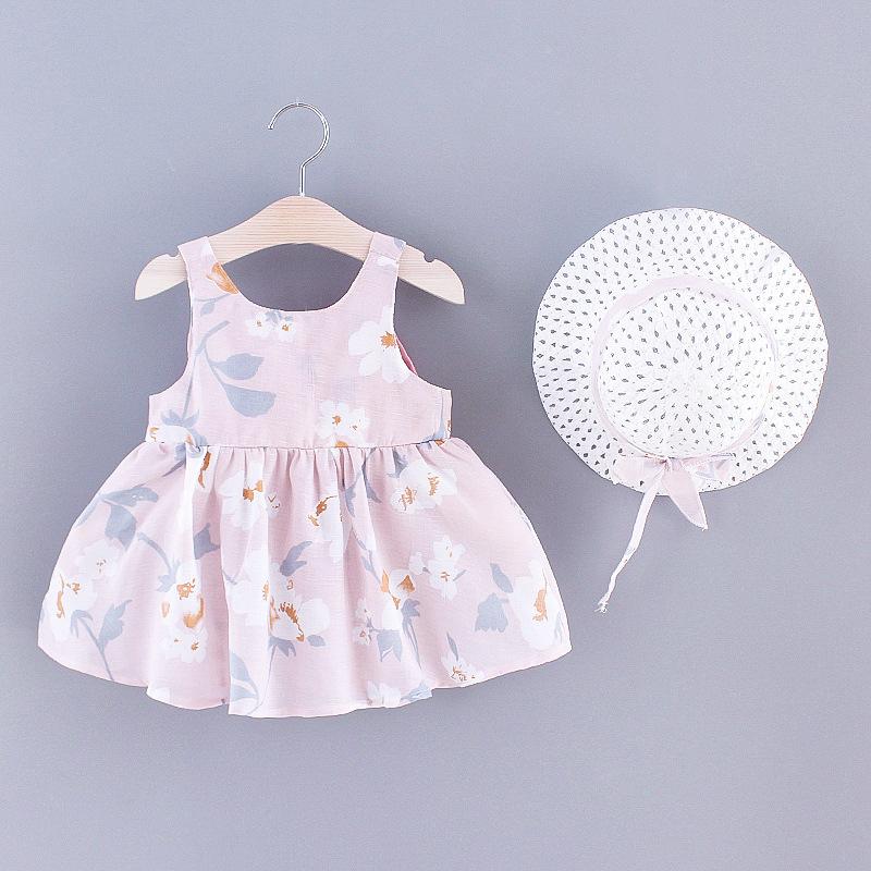 Product Introduction of Váy Mùa Hè Cho Em Bé Gái, Bộ 2 Chiếc, Thiết Kế Hoa Ngọt Ngào Có Tay Áo, Quần Áo Trẻ Em, Thắt Nơ, Thích Hợp Cho Trẻ Mới Biết Đi 0 Đến 3 Tuổi 13