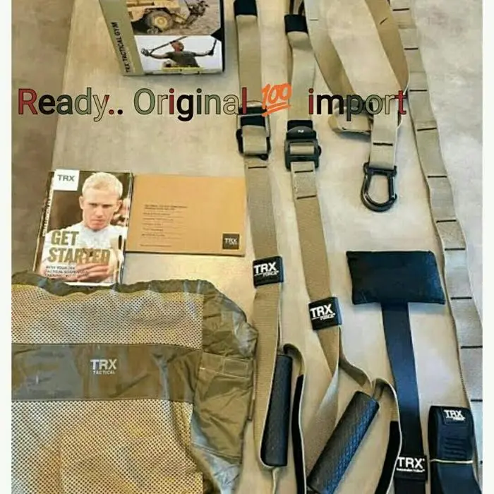 TRX Tactical army 5/ tali Gym (import) dapat tas + buku + dvd