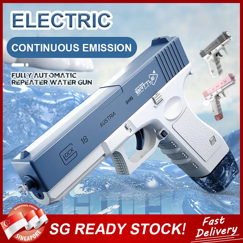 SG READY Automatic Water Gun Electric Water Gun Long Range Shooter Toy Gun For Kids Large Capacity Portable Water Gun Toy Children Toys Party Gift Birthday Gift