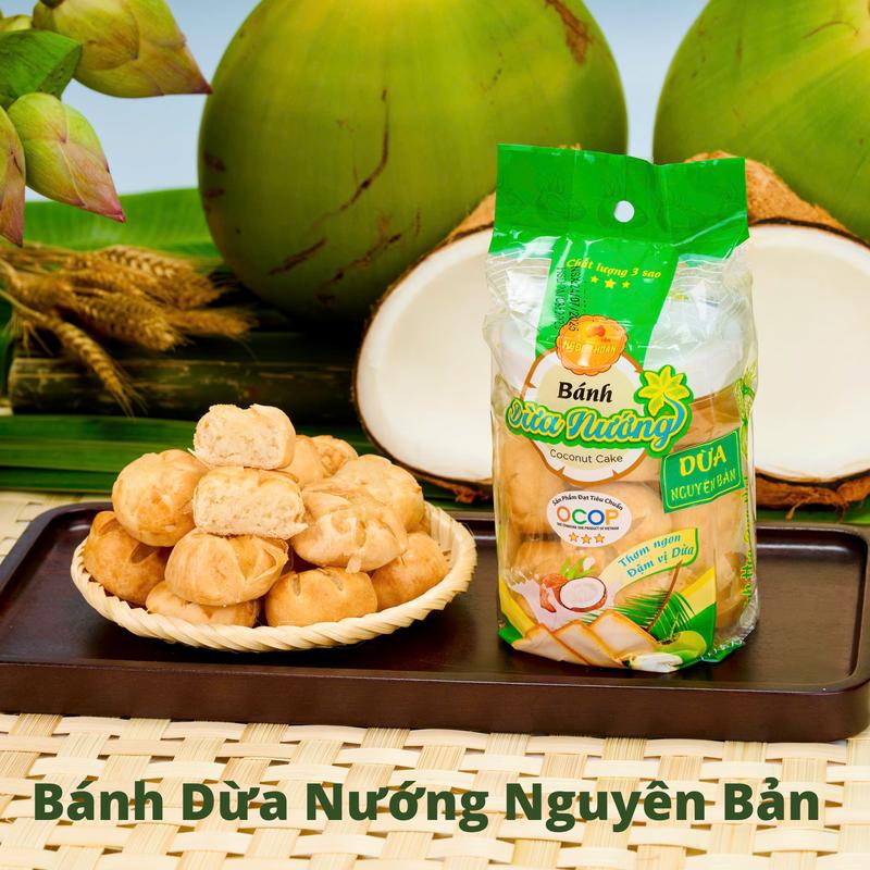Bánh Dừa Nướng Vị Dừa Nguyên Bản Mềm Dẻo Thơm Lừng 400g