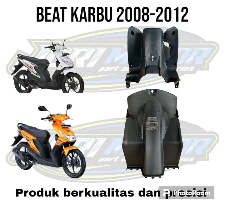 Eceran Satuan Paketan Set Body Kasar Beat Karbu 2008-2012 Legshield Kunci Atas Legshield Kunci Bawah / Body Kasar Beat - Motorcycle Asli Sepeda 0