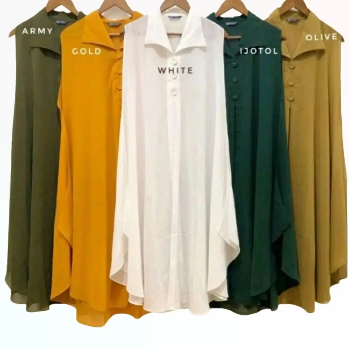 Kardigan Wanita Panjang Long Outer Babydol Cardigan Jumbo Muslim By AS Fashion