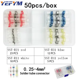 YEFYM Heat Shrink Solder Tube Connector Waterproof 50PCS - SST-105 Biru Kabel