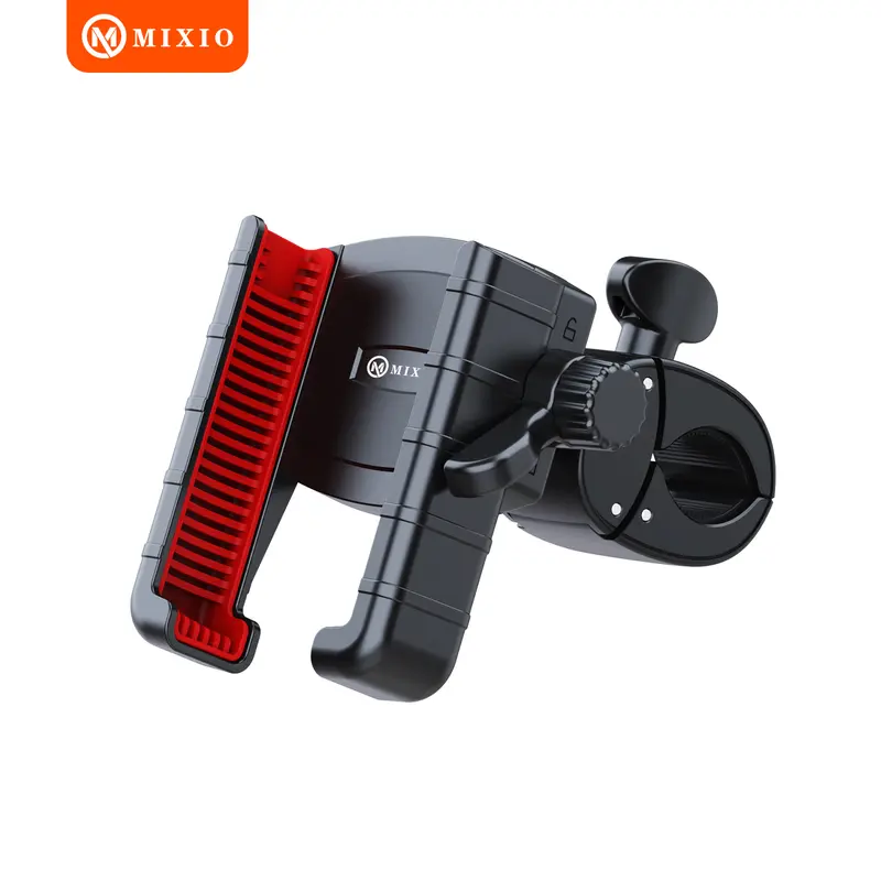 MIXIO ZM-18 Holder Motor Anti Maling Premium Bike Handphone Phone Holder HP Stang Sepeda Motor 0