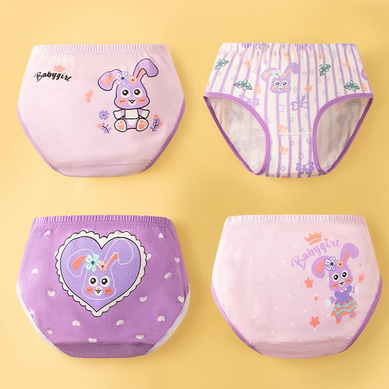 Uniqueestore CD1937 CD Karakter Celana Dalam Segitiga Anak Perempuan Kartun Rabbit Kelinci Ungu Lucu Fashion 0