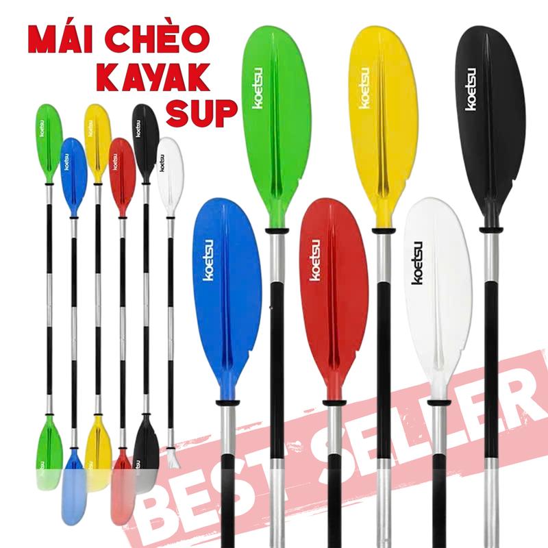  Mái chèo thuyền kayak mái chèo thuyền SUP chèo kayak 2 khúc kayak 4 khúc 
