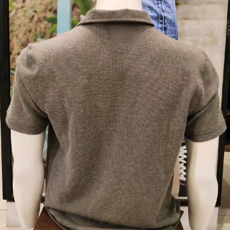 POLLO SHIRT LENGAN PENDEK SLIMFIT WARNA DARK GREY WATCHOUT JEANS 3