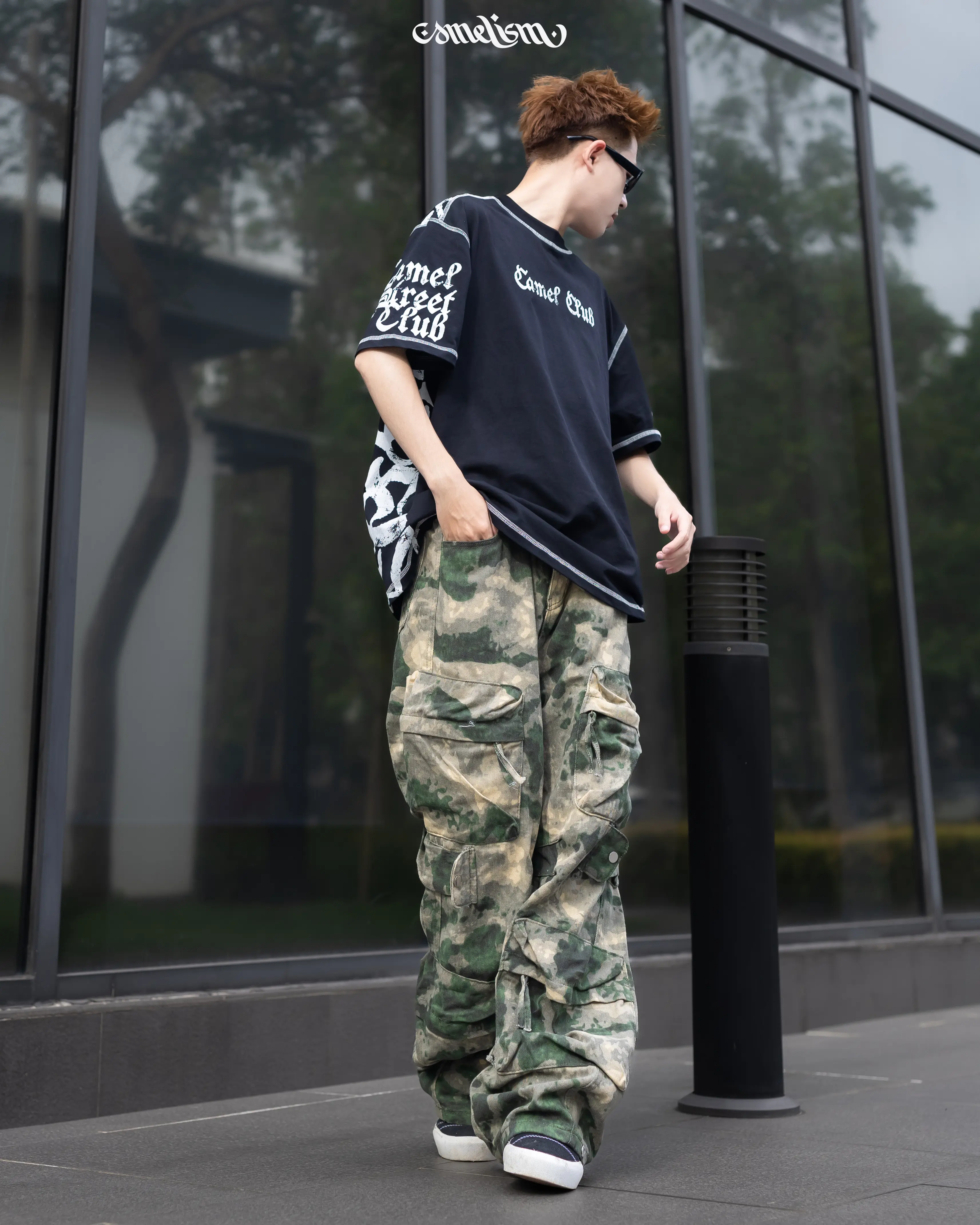 Quần Jeans Camelism Camo 11oz , Camel Street Club form Suông, Ống rộng unisex nam nữ menswear | BigBuy360 - bigbuy360.vn