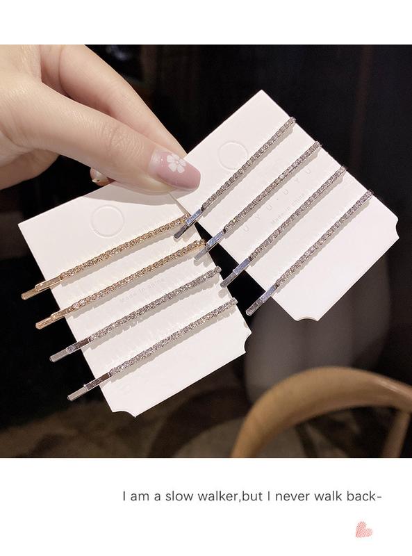 Product Introduction of Hot Korea Diamond Hairpins Women Bingbing Crystal Hair Clips Set Girls Luxury Shining Crystal Barrettes Hair Accessories Styling 3