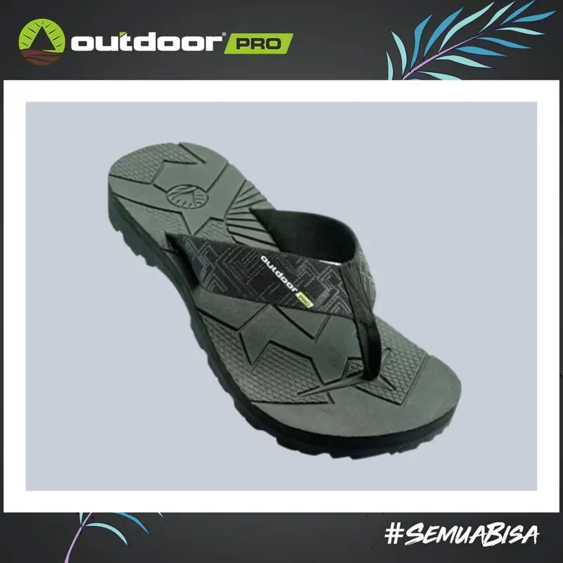 Outdoor Pro Utra Sandal Jepit Pria Original Sendal Gunung Traveling Anti Slip Karet Kuat Awet Keren 1