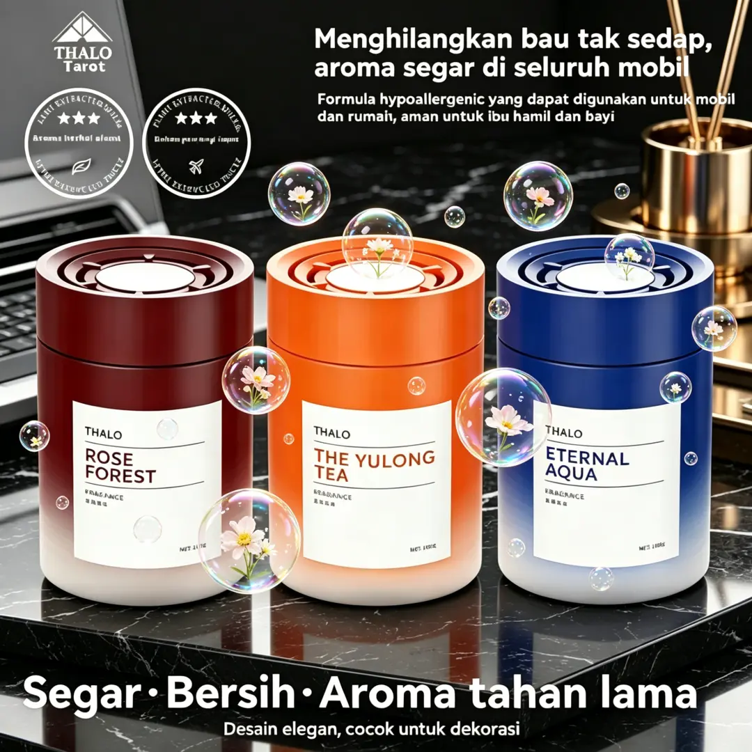 Pewangi Mobil Dengan Minyak Esensial Alami Tanpa Alkohol Tidak Menyebabkan Pusing Aroma Segar Menenangkan Desain Botol Gradien Mewah Bisa Jadi Dekorasi Interior Mobil Rumah Kamar Tidur Kantor COD Tersedia