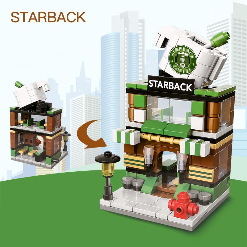 Mainan Anak Perempuan Mainan Balok City Burger Shop Arkitektur kota DIY 3D Puzzle Susun Edukasi Mainan Mainan anak-anak 5/6/7/8 tahun Mainan Anak Perempuan Mainan Balok City Burger Shop Arkitektur kota DIY 3D Puzzle Susun Edukasi Mainan Mainan anak-anak 5/6/7/8 tahun